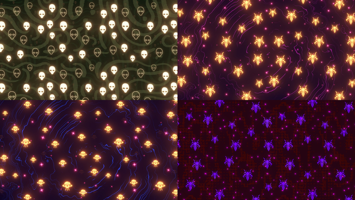 Space & Alien Background Shader
