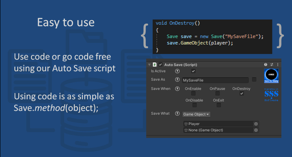Save for Unity Core - Network Edition