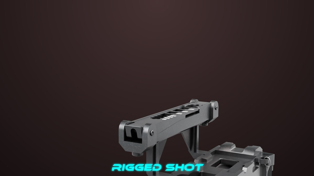 6 Grenade Launcher Black URP HDRP Textures