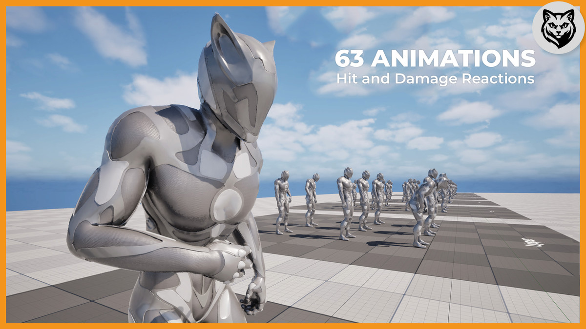 Damage Hit Reactions Animation Pack