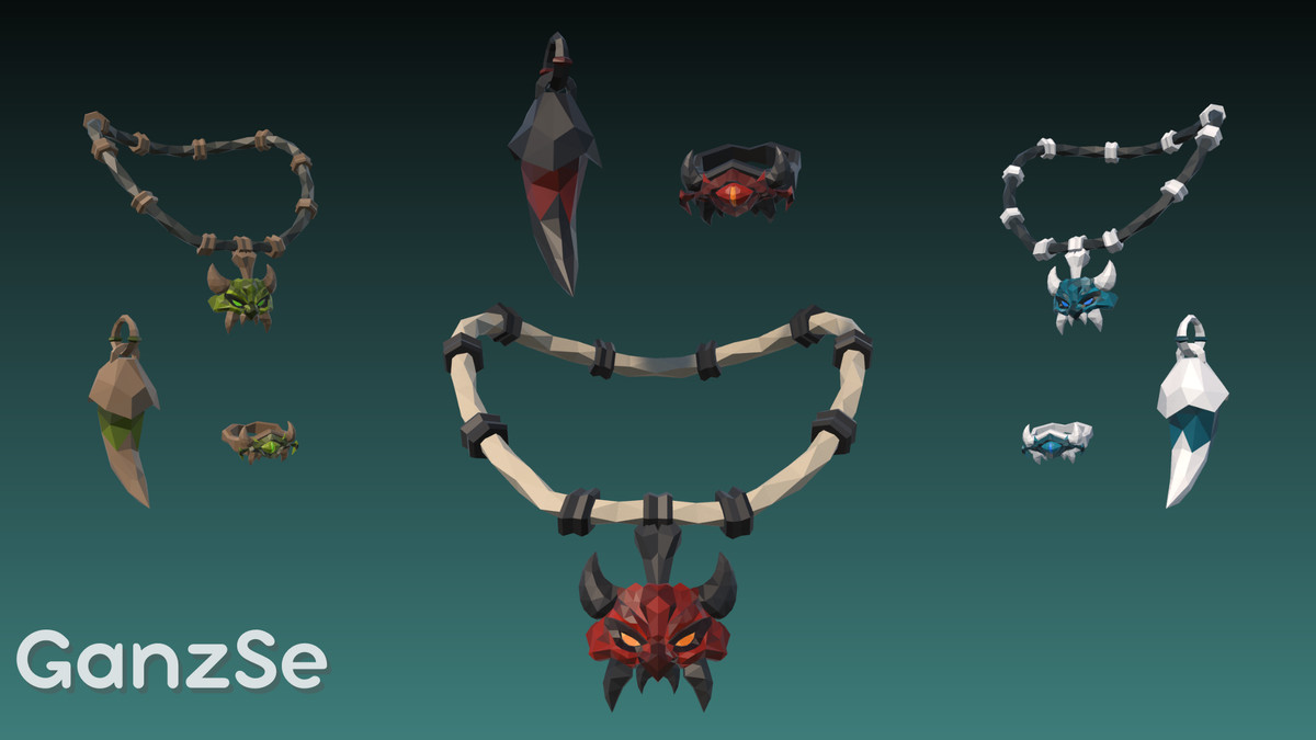 GanzSe Jewelry - Fantasy Low Poly Pack