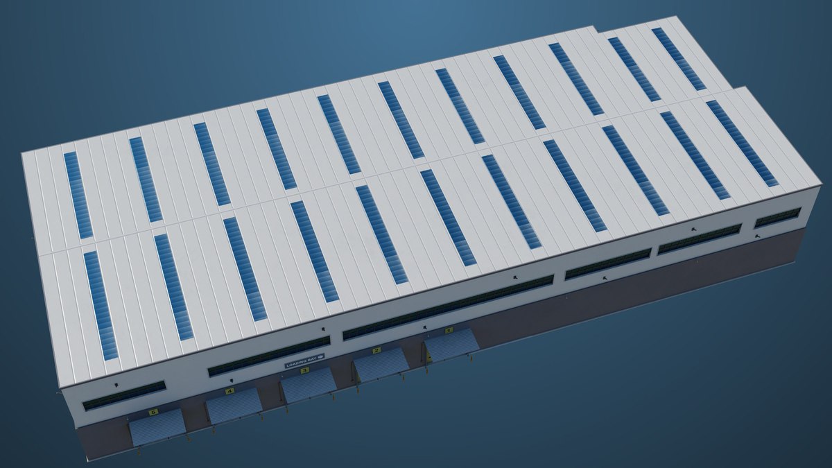 Logistic Cargo Warehouse Interior and Exterior URP HDRP Textures