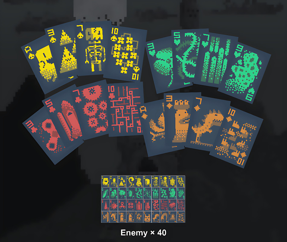 Pixel Poker Card | 2D Card Artwork
