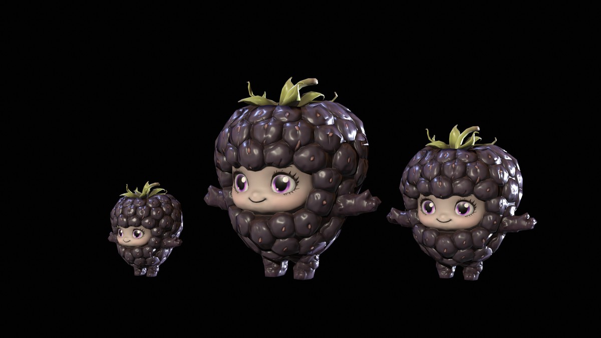 Chibi Fruit Blackberry