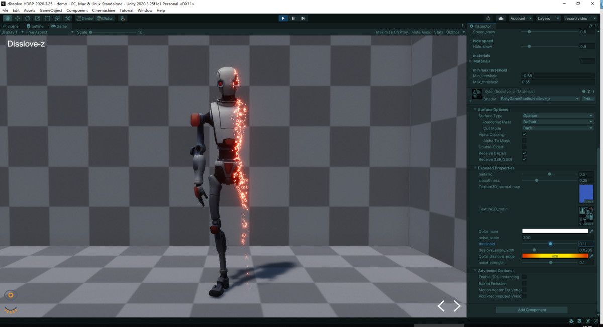 Dissolve Shader - HDRP