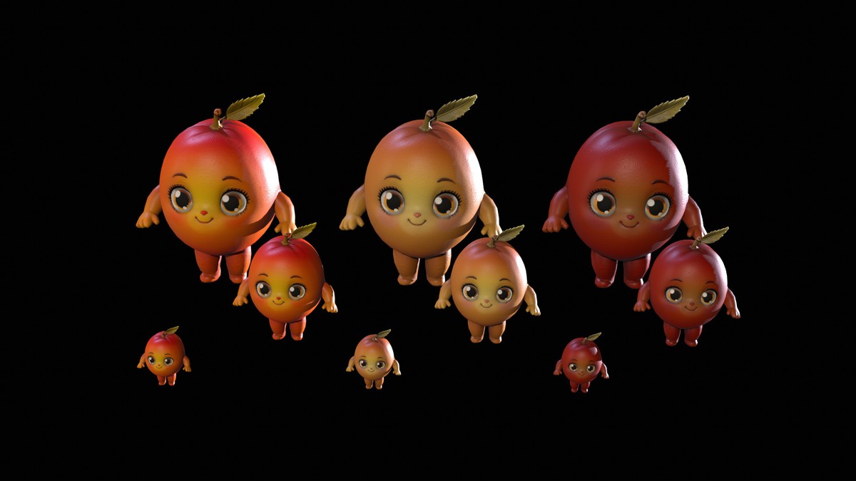 Chibi Fruit Peach