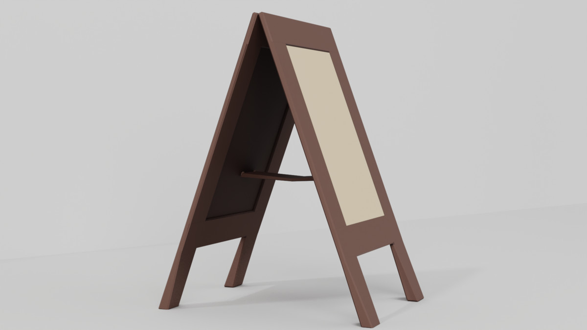 Notice board and town wayfinding props from the Unity pack