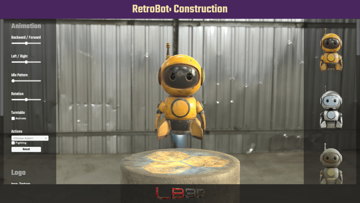Retrobot, Game and App Character, Robot Mascot