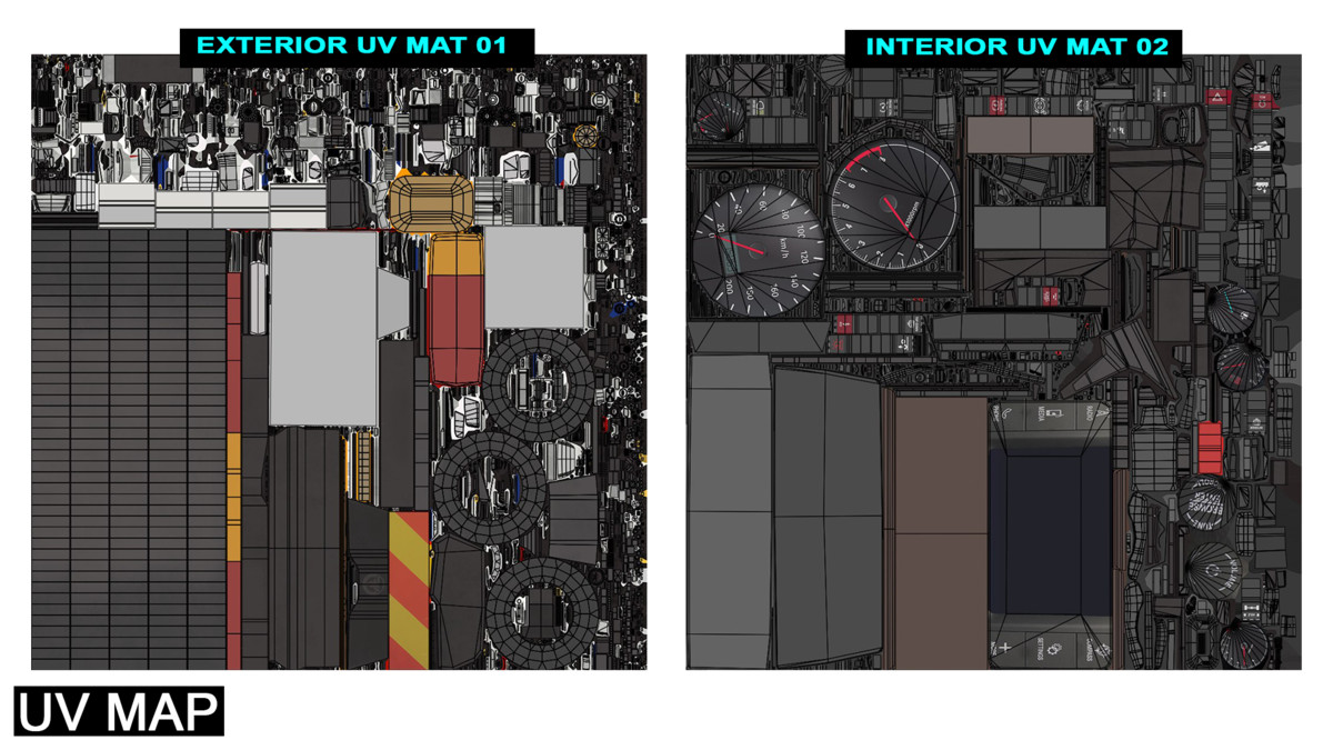 Heavy Truck 04 Chassis White URP HDRP Textures