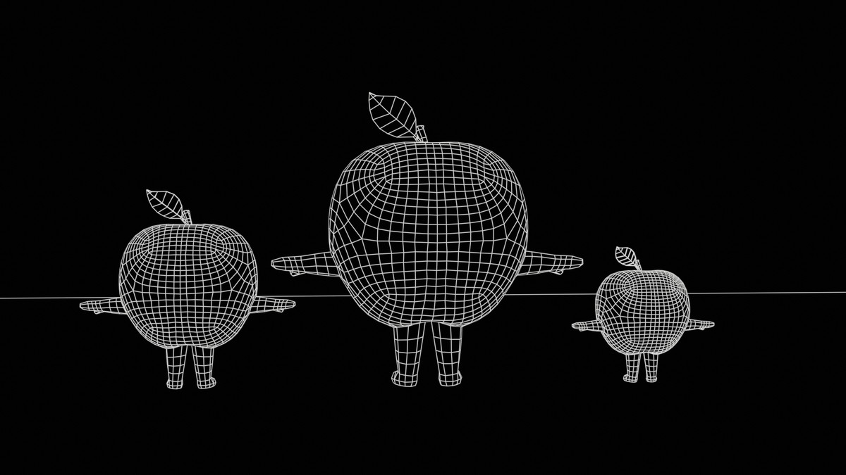 Chibi Fruit Apple two