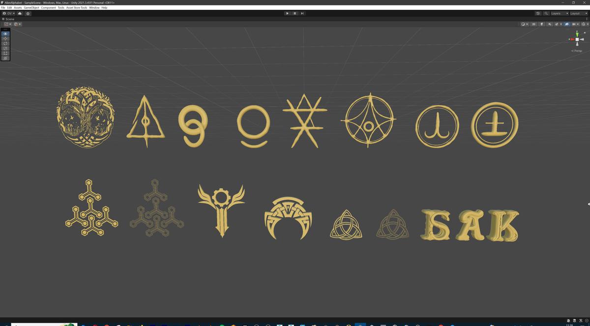 Alien Character Megapack with Unique Alphabet (500+ letters)