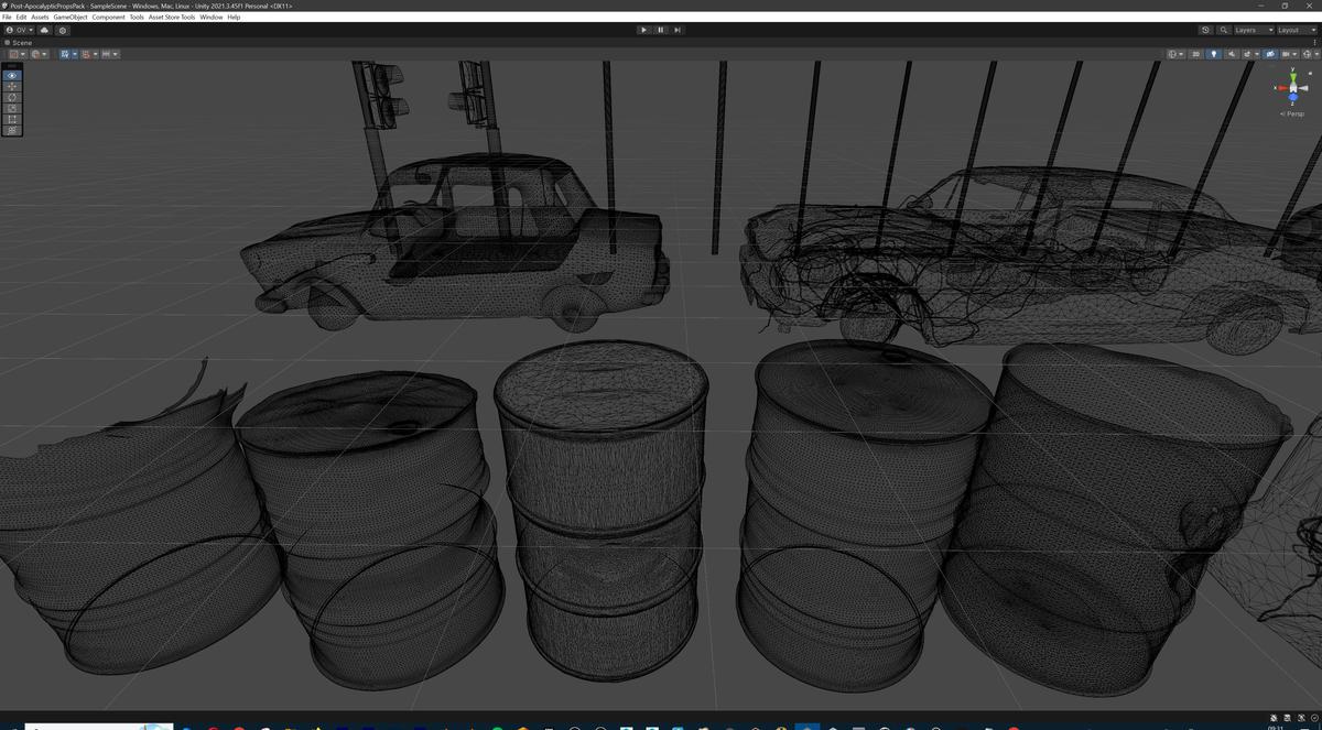 Post-Apocalyptic Survival Urban City Props and Road Signs Pack - 135 3d Models