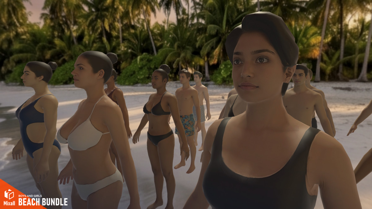 Miami Street & Characters – Gangsters and Beach NPCs