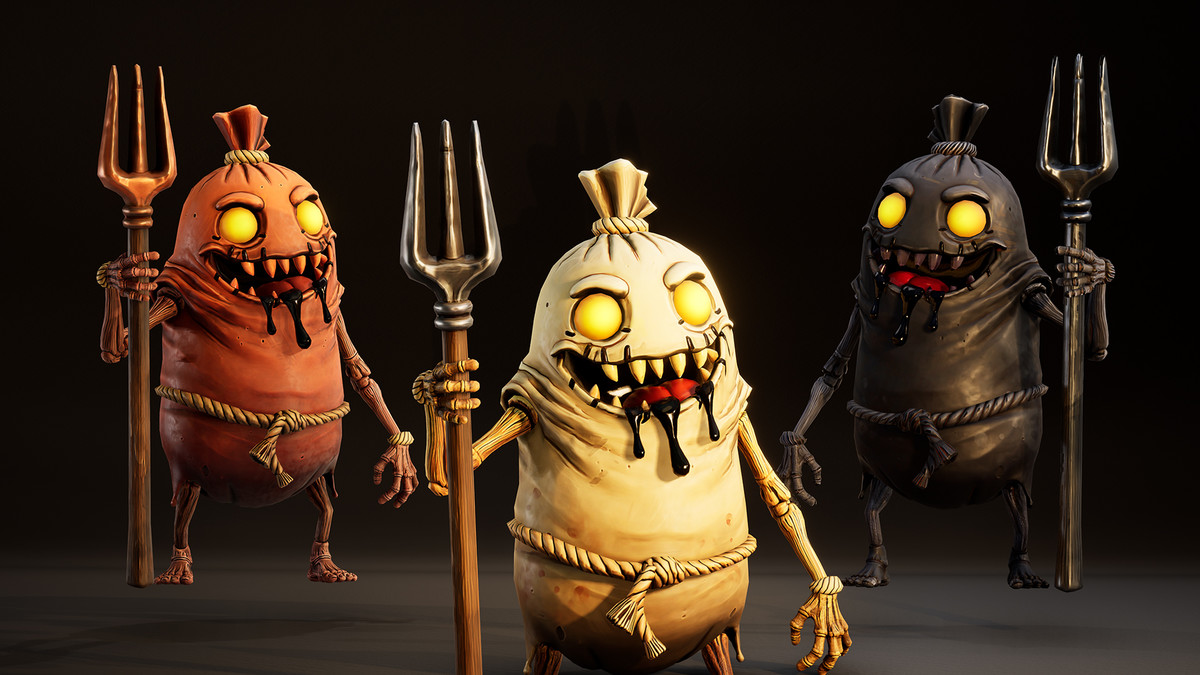 Stylized Horror Creature Pack – Grave Sackcloth (Game Ready, 3 Skins)