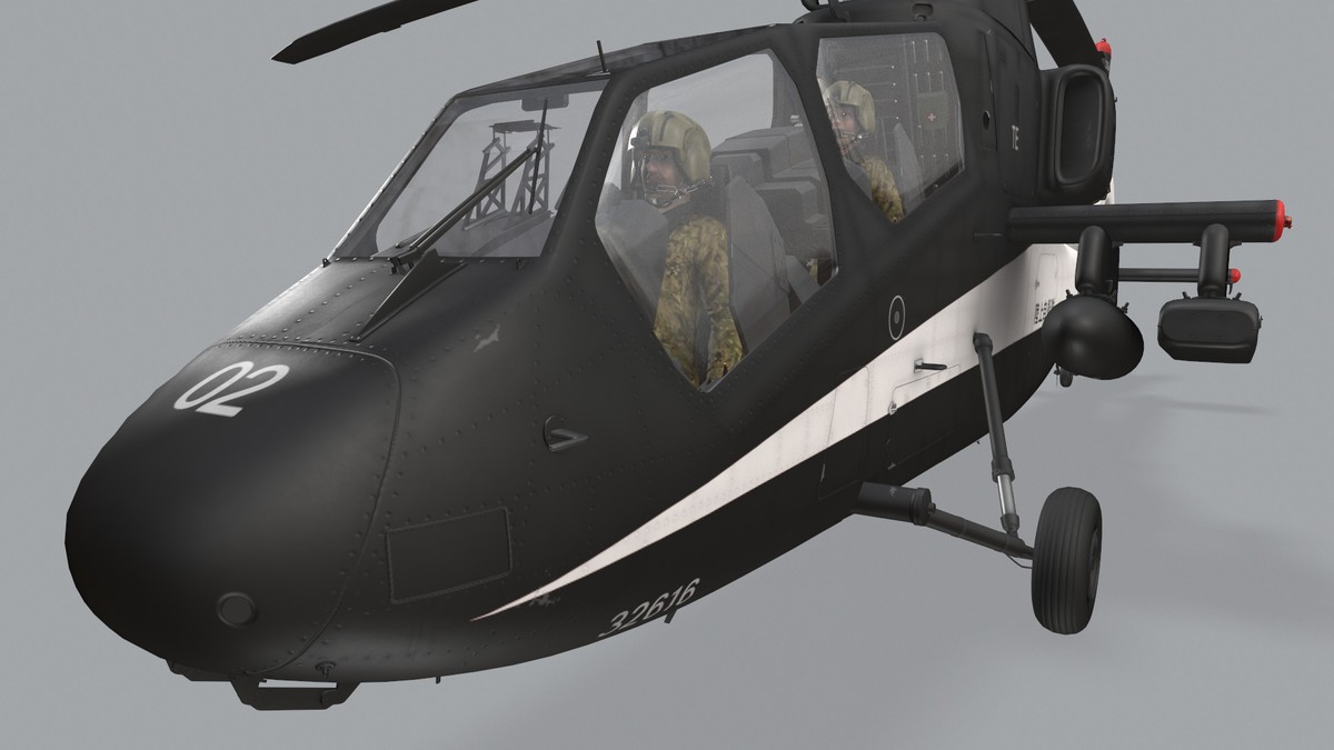 OH-1 Ninja JGSDF Black Complex Animation (445)