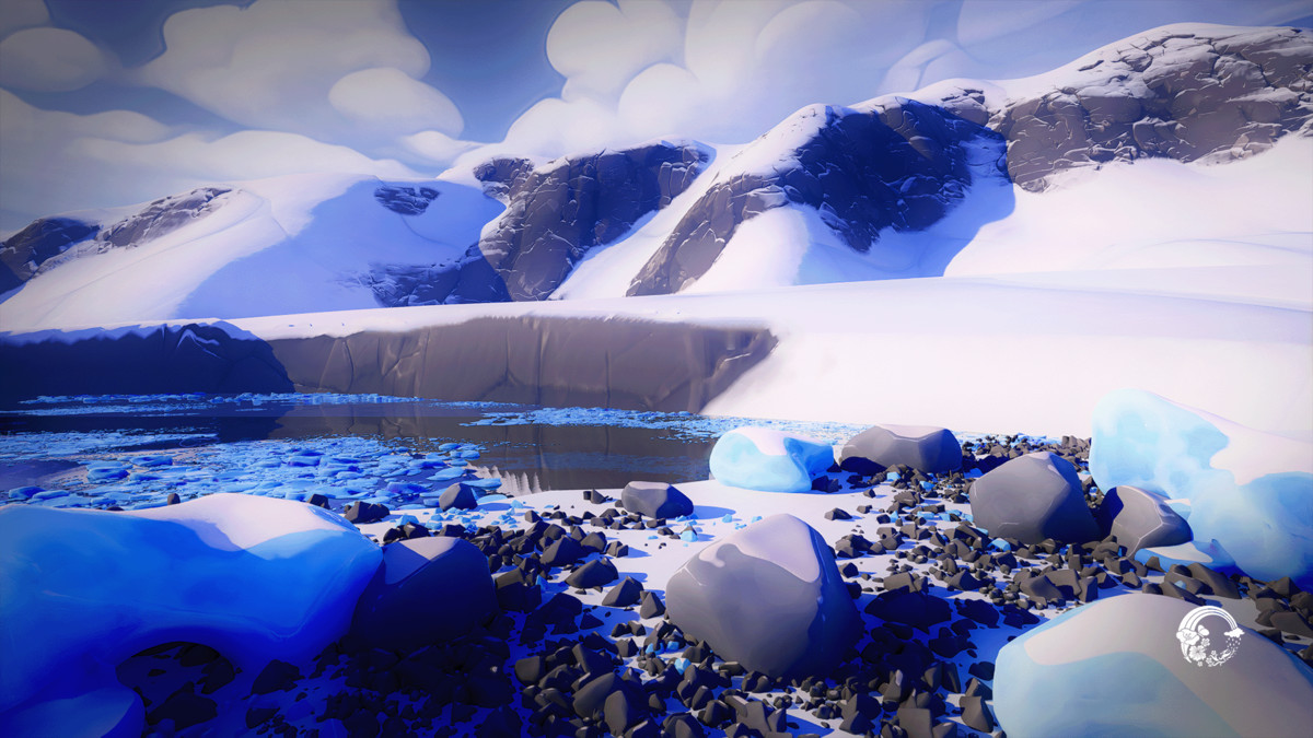 Arctic Landscape Cartoon