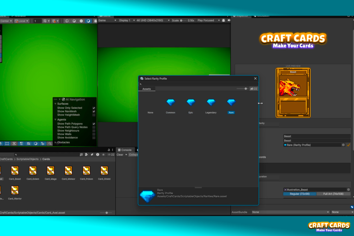 CraftCards: Ultimate Card Framework & VFX