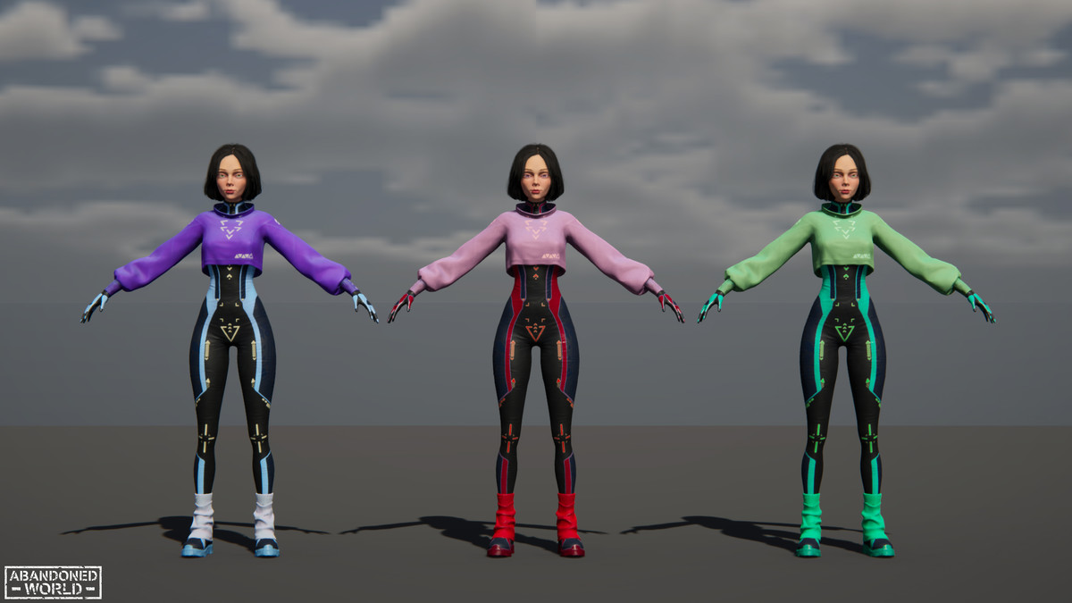 Sci-Fi CyberPunk Girl AW