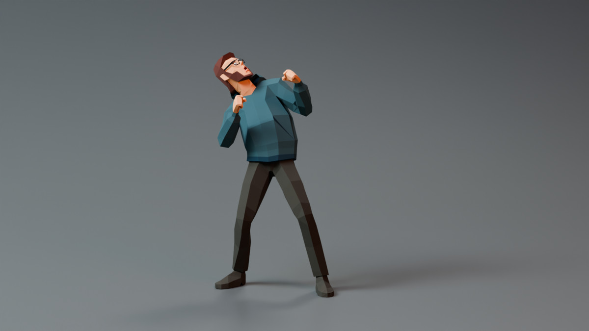 Modular Man Ultra Low Poly