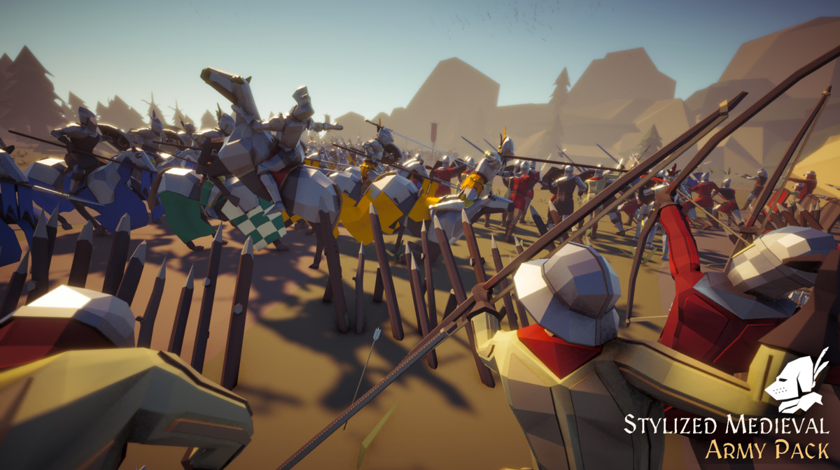 Stylized Medieval Army Pack – Low Poly Characters & Units