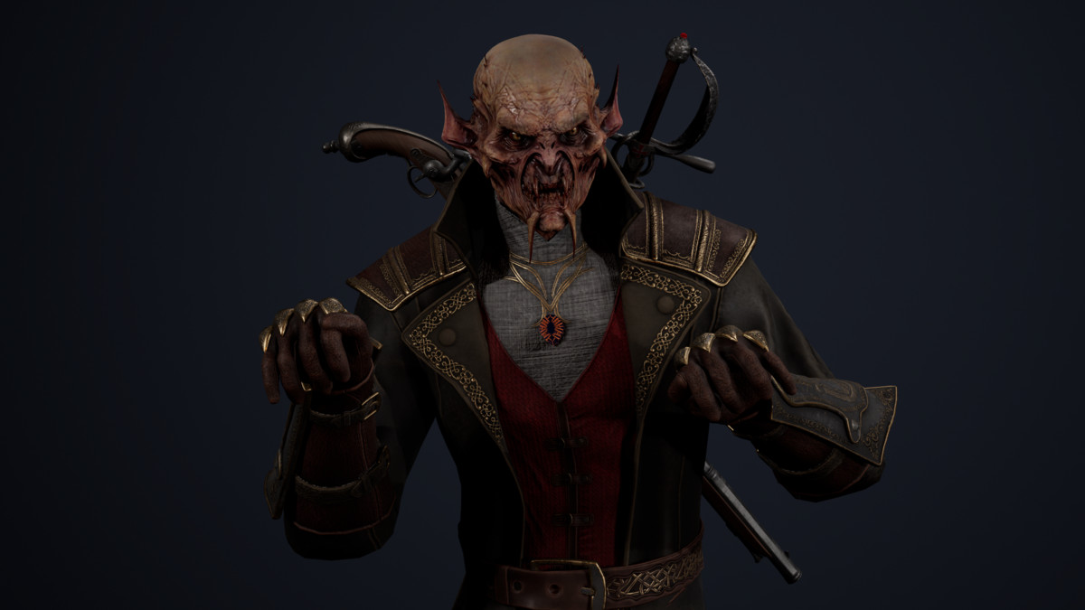 Vampire Monster Character – Dark Fantasy Hunter | Horror Enemy