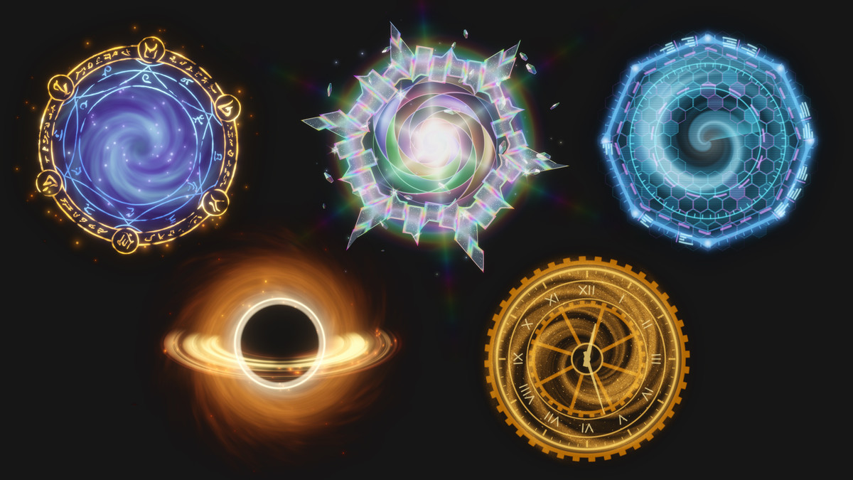 Stylized Portal VFX — 15 Procedural Portals