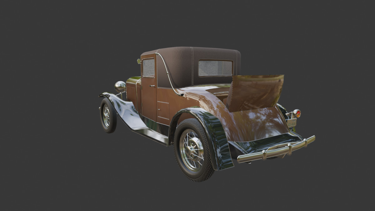 Vintage Two-Seater 1930s – Classic Car Asset