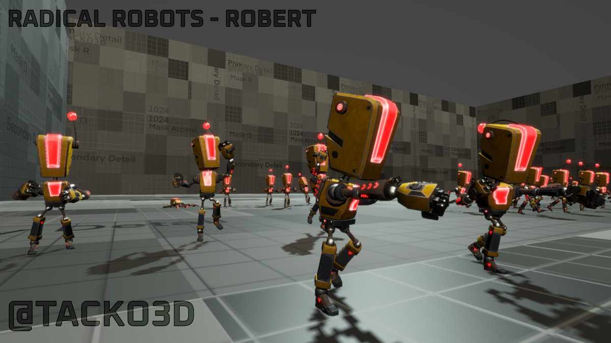 Radical Robots Pack - Customizable Robot TRIPLE PACK