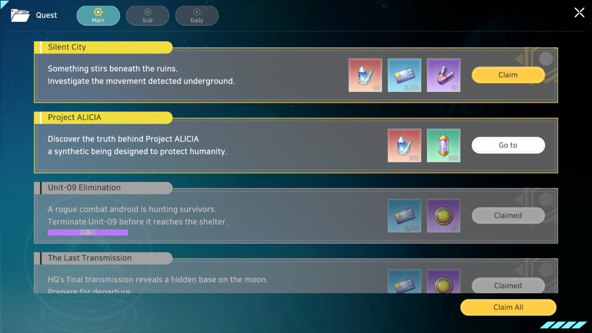 Sci-Fi Turn-Based UI
