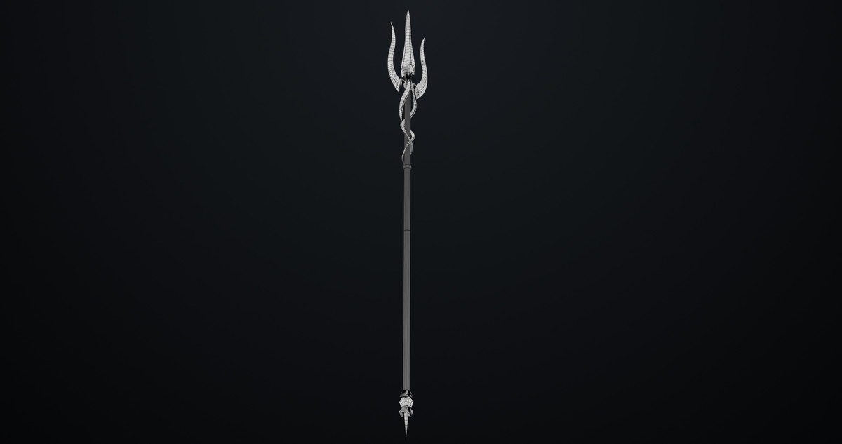 Fantasy Trident 02 URP HDRP Textures