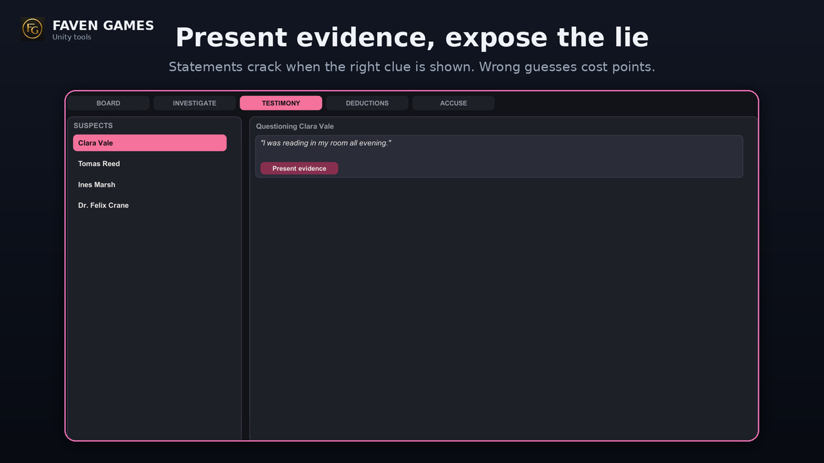 Mystery & Investigation Kit - Detective Game Framework