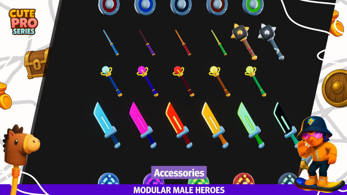 Modular Male Heroes Pack