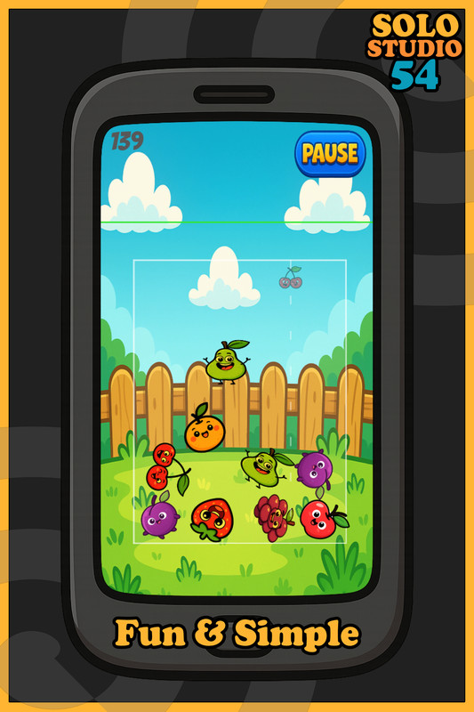 Super Fruit Merge Kit – Drag & Drop 2D Merge Game Template for Unity