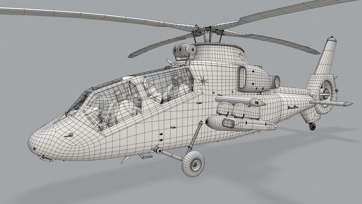 OH-1 Ninja JGSDF Winter Complex Animation (447)