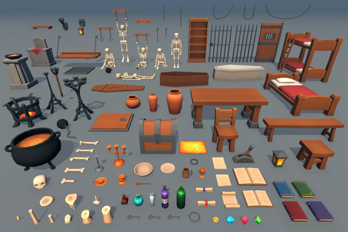Stylized Dungeon Props