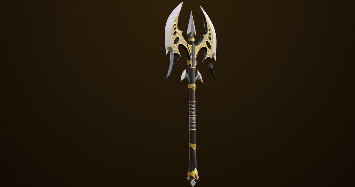 Battle Axe 01 URP HDRP Textures