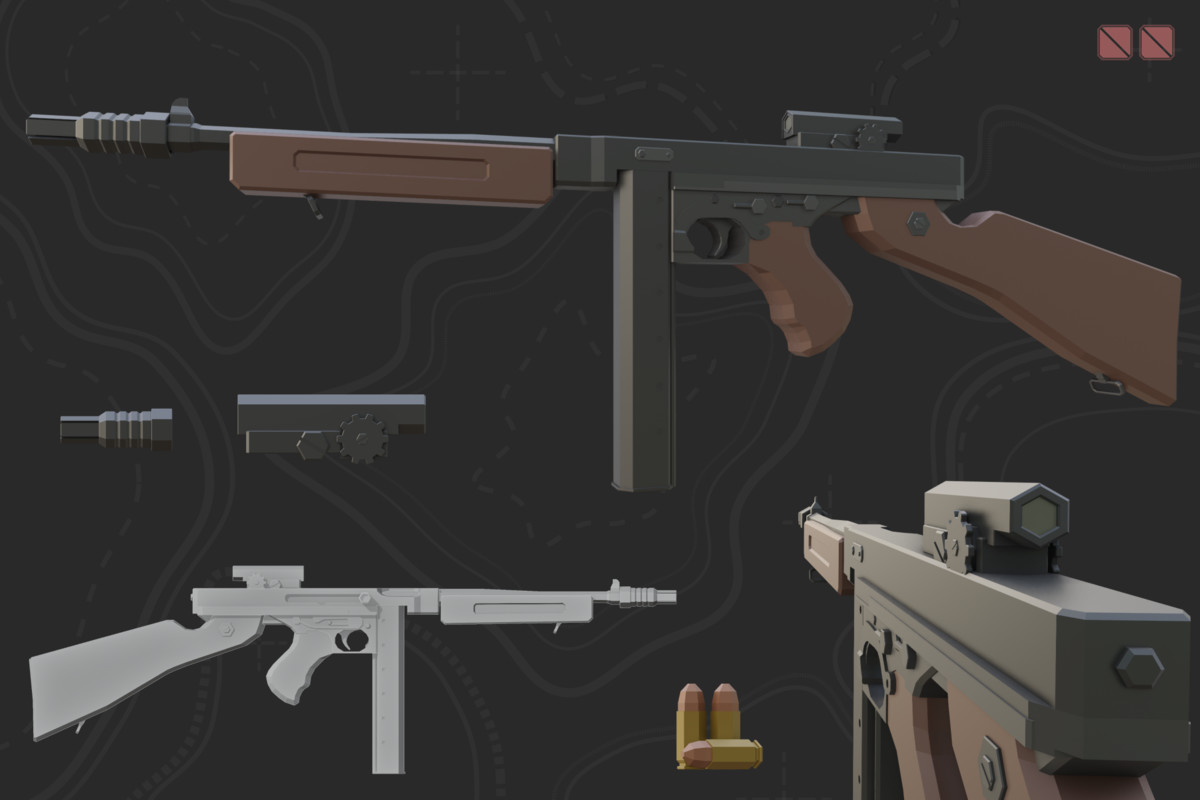 Low Poly Weapon Bundle Pack V