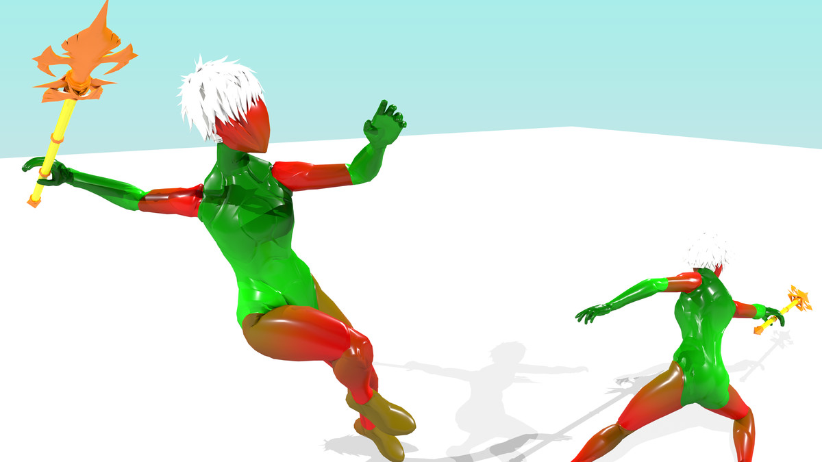 Anime Spear Combat Animation Pack