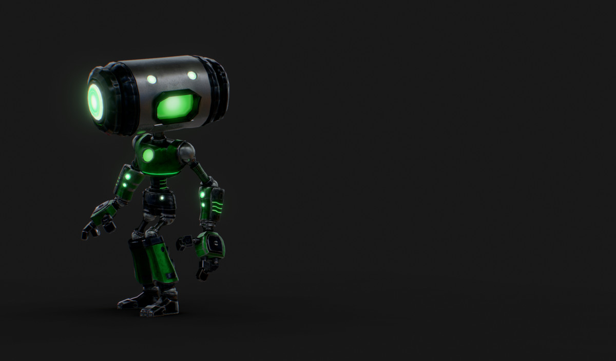 Customizable Robot Character - Kyle the Radical Robot
