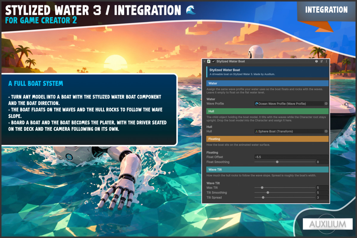 Stylized Water 3 Integration | Game Creator 2