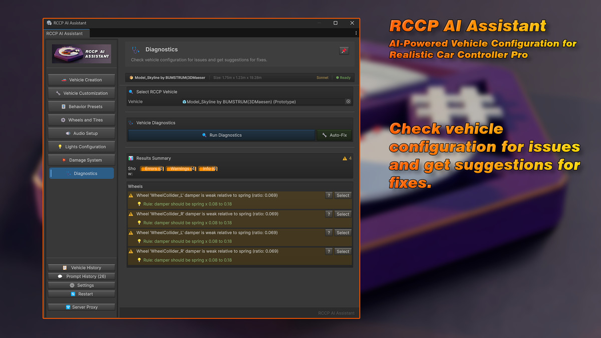 RCCP AI Assistant (Realistic Car Controller Pro Copilot)