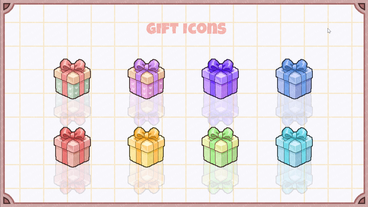 Pixel Inventory & Diary UI — Cute Modern Item Icons