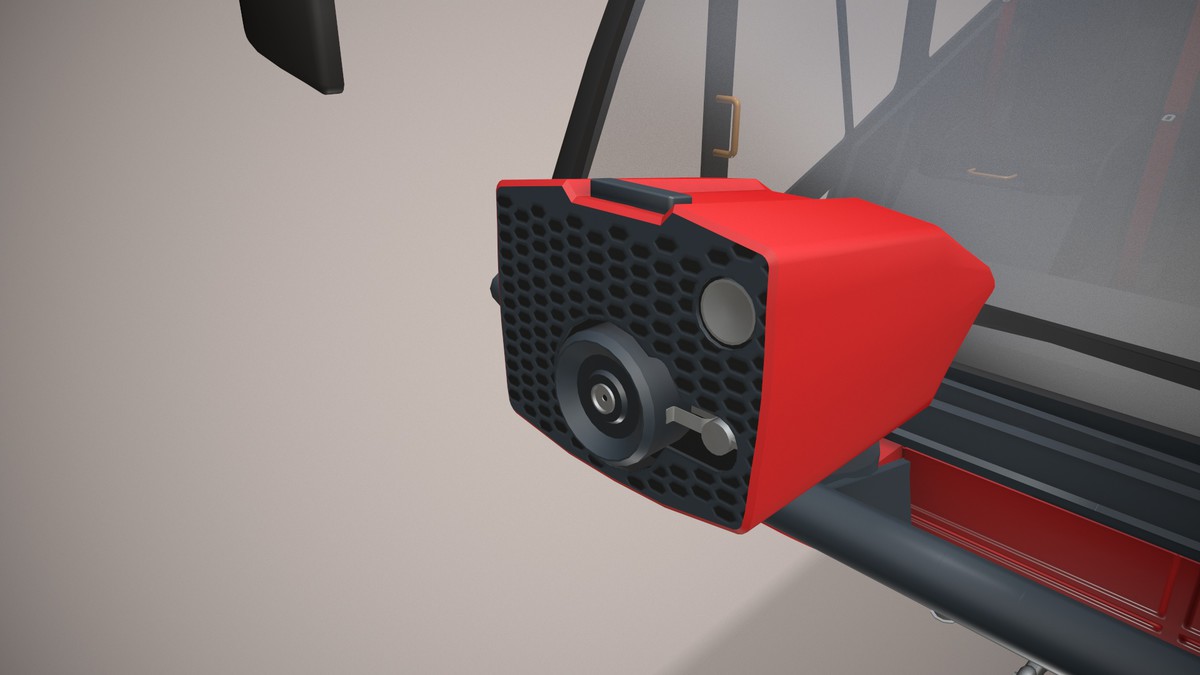 Airport Fire Truck 6x6 Red (387)