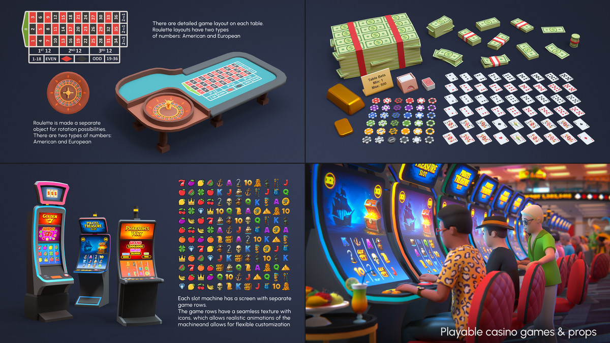 Casino - Low Poly Asset Pack
