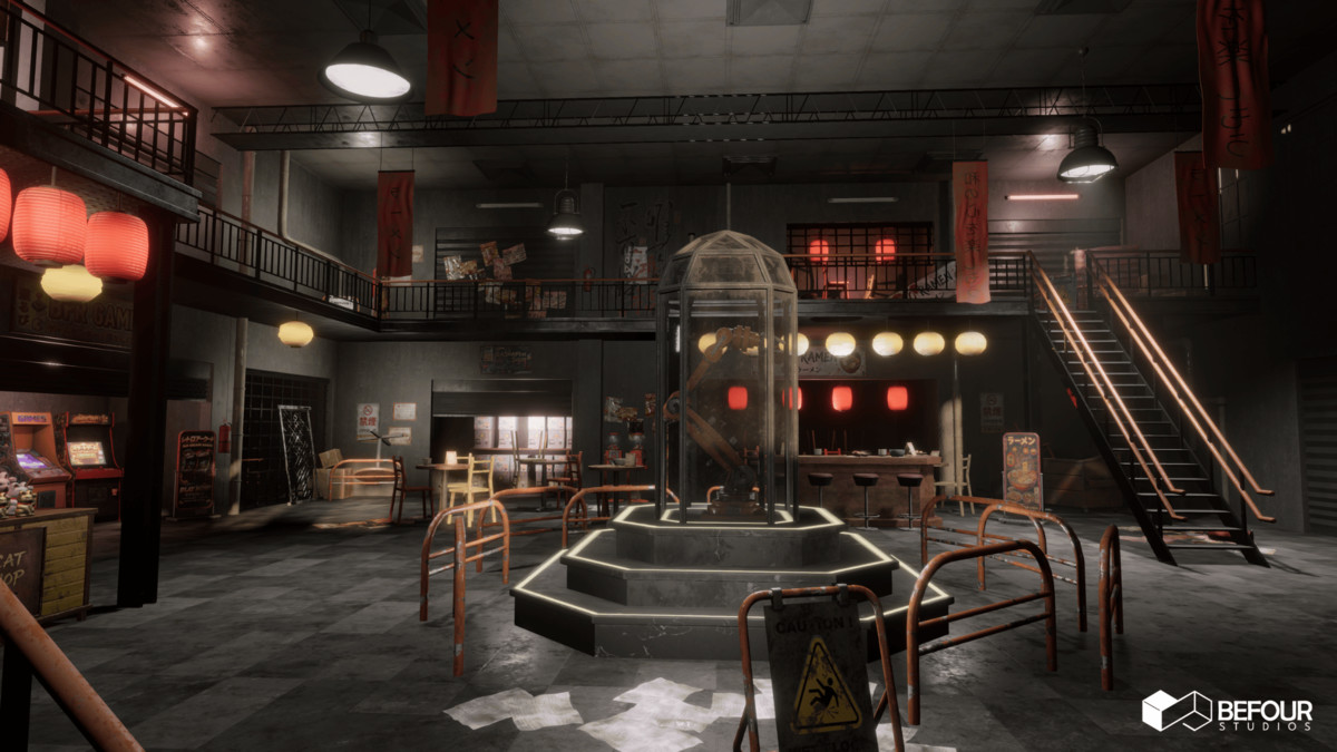 Japanese Old Shopping Mall Environment (Modular, Asian, Abandoned)