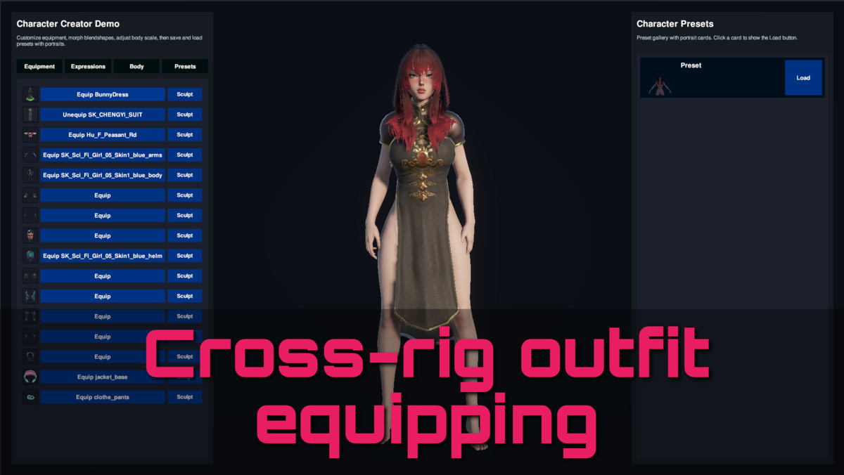 Crystal Character Creator | Sculpt Design Equip any Model & GC2 Integration
