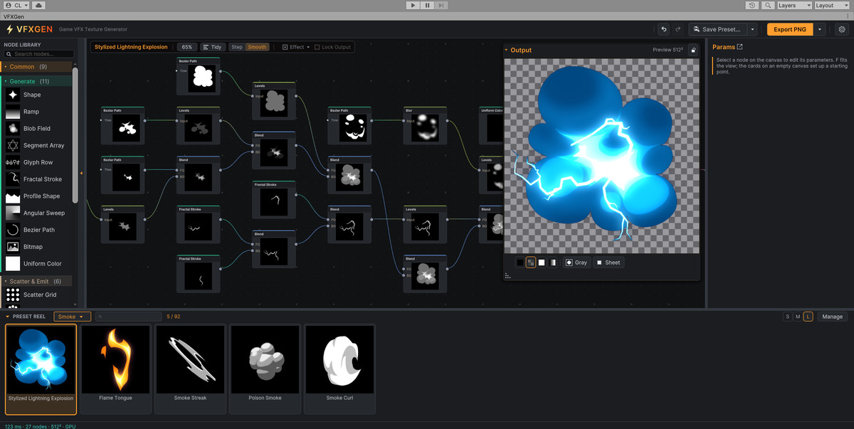 VFXGen - Stylized VFX Texture Editor
