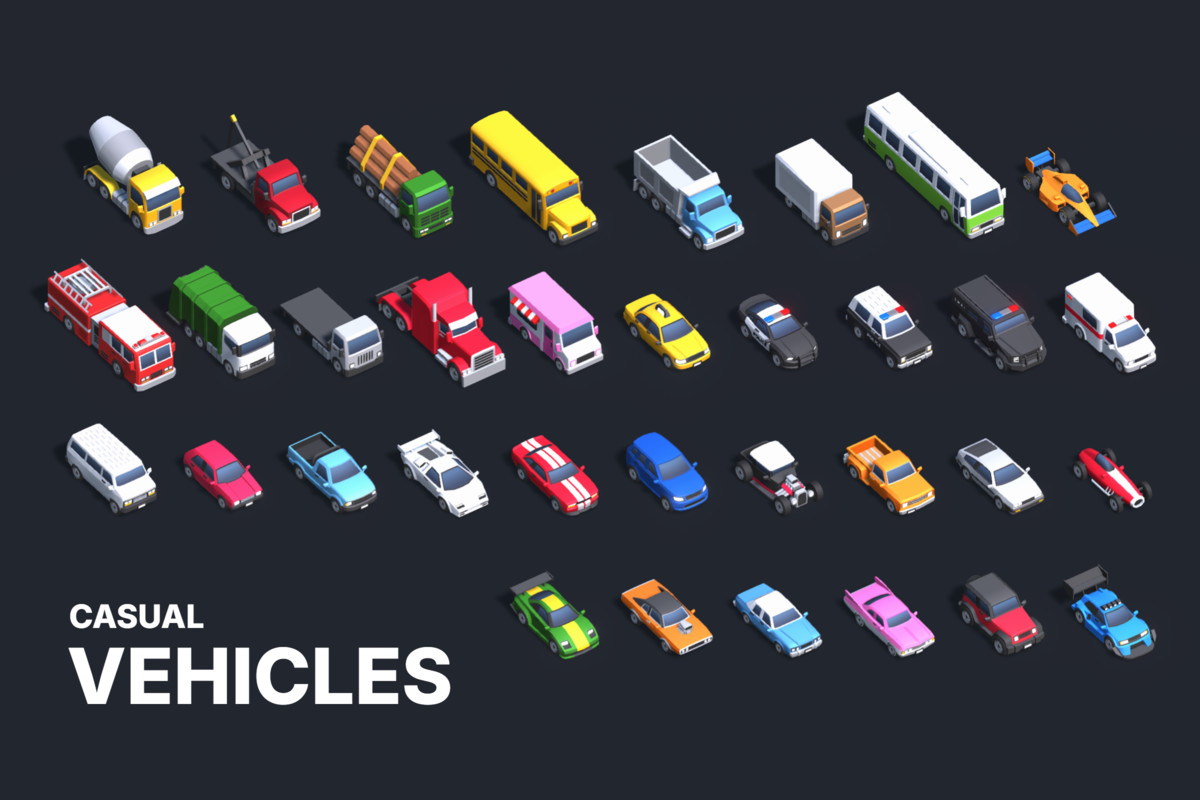 Casual Town Pack - 3D Modular Assets