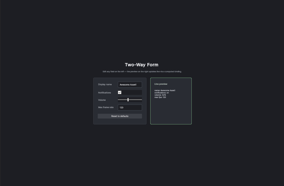 UI Toolkit: Data Binding