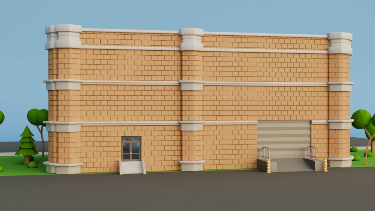 Low Poly Police Station - Thinkix Studios